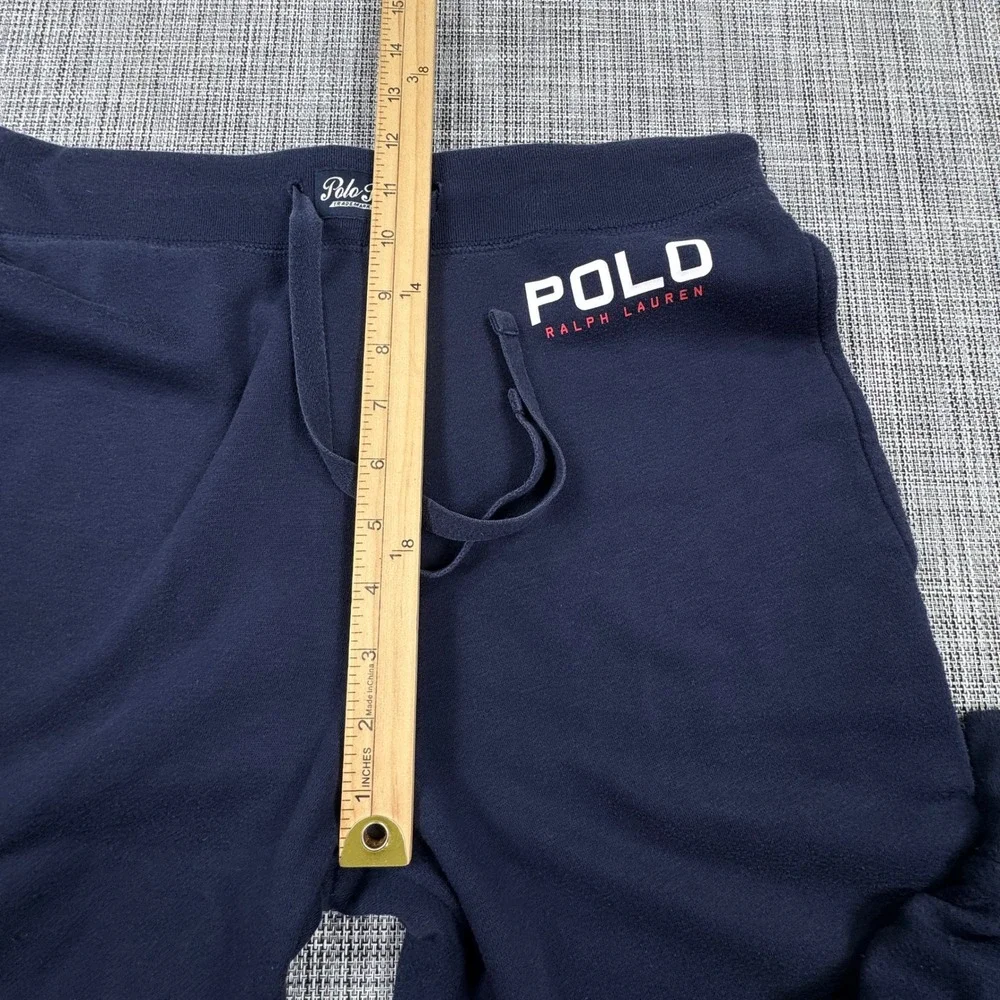 Polo Ralph Lauren Men's Sleepwear Fleece Jogger Pants Medium Navy Blue Logo
